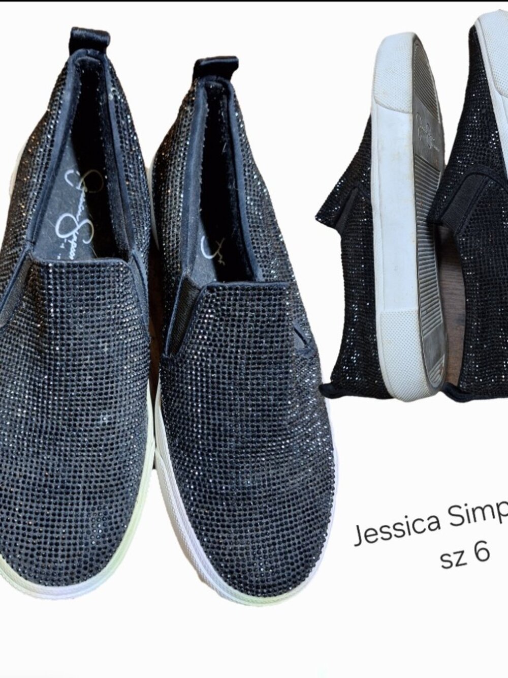 Black Shiney sz 6 Sneakers
